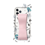 Slim Protection Case - STAND & RING RIBBON Sakura Pink［ HATSUNE MIKU - Ribbon - Instrumental - Monochrome ］