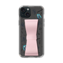 Slim Protection Case - STAND & RING RIBBON Sakura Pink［ HATSUNE MIKU - Ribbon - Instrumental - Monochrome ］