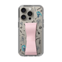 Slim Protection Case - STAND & RING RIBBON Sakura Pink［ HATSUNE MIKU - Ribbon - Instrumental - Monochrome ］