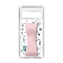 Slim Protection Case - STAND & RING RIBBON Sakura Pink［ HATSUNE MIKU - Ribbon - Instrumental - Monochrome ］