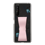 Slim Protection Case - STAND & RING RIBBON Sakura Pink［ HATSUNE MIKU - Ribbon - Instrumental - Monochrome ］