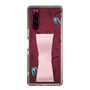 Slim Protection Case - STAND & RING RIBBON Sakura Pink［ HATSUNE MIKU - Ribbon - Instrumental - Monochrome ］