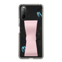 Slim Protection Case - STAND & RING RIBBON Sakura Pink［ HATSUNE MIKU - Ribbon - Instrumental - Monochrome ］