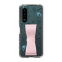 Slim Protection Case - STAND & RING RIBBON Sakura Pink［ HATSUNE MIKU - Ribbon - Instrumental - Monochrome ］