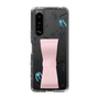 Slim Protection Case - STAND & RING RIBBON Sakura Pink［ HATSUNE MIKU - Ribbon - Instrumental - Monochrome ］