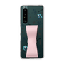 Slim Protection Case - STAND & RING RIBBON Sakura Pink［ HATSUNE MIKU - Ribbon - Instrumental - Monochrome ］