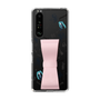 Slim Protection Case - STAND & RING RIBBON Sakura Pink［ HATSUNE MIKU - Ribbon - Instrumental - Monochrome ］