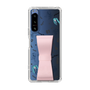 Slim Protection Case - STAND & RING RIBBON Sakura Pink［ HATSUNE MIKU - Ribbon - Instrumental - Monochrome ］