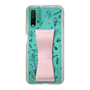 Slim Protection Case - STAND & RING RIBBON Sakura Pink［ HATSUNE MIKU - Ribbon - Instrumental - Monochrome ］