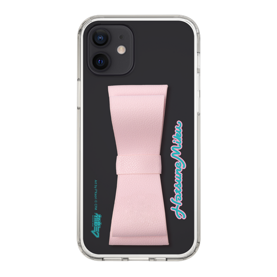Slim Protection Case - STAND & RING RIBBON Sakura Pink［ HATSUNE MIKU - Ribbon - Logo ］