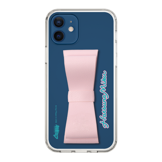 Slim Protection Case - STAND & RING RIBBON Sakura Pink［ HATSUNE MIKU - Ribbon - Logo ］
