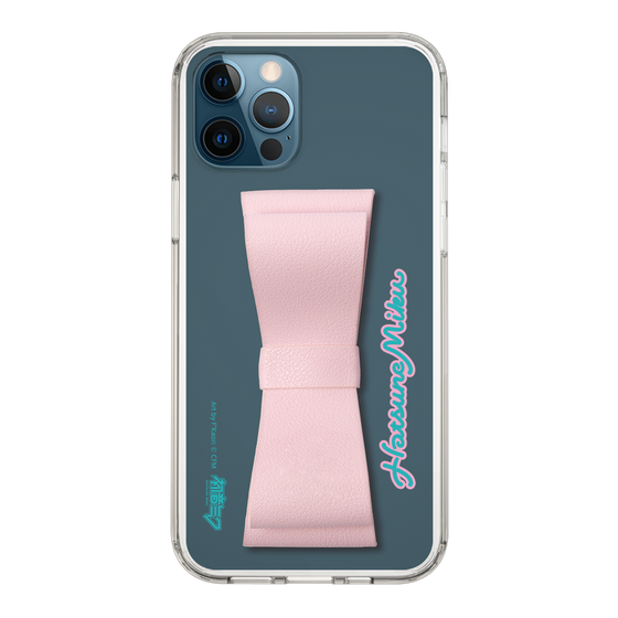 Slim Protection Case - STAND & RING RIBBON Sakura Pink［ HATSUNE MIKU - Ribbon - Logo ］