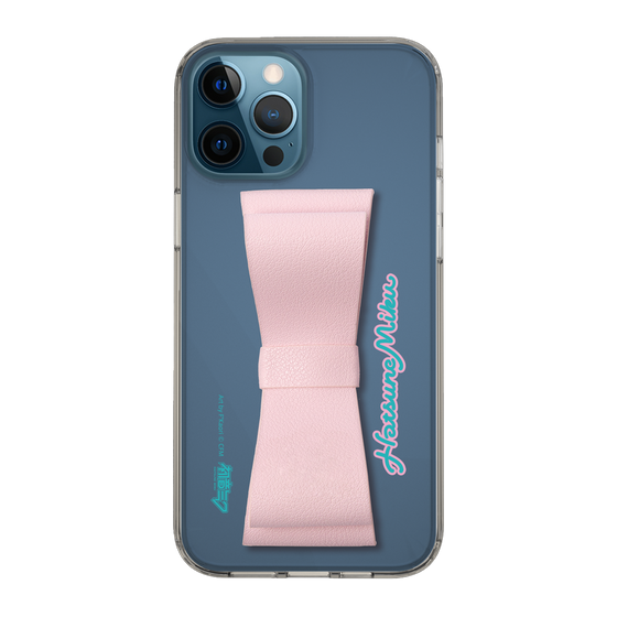 Slim Protection Case - STAND & RING RIBBON Sakura Pink［ HATSUNE MIKU - Ribbon - Logo ］