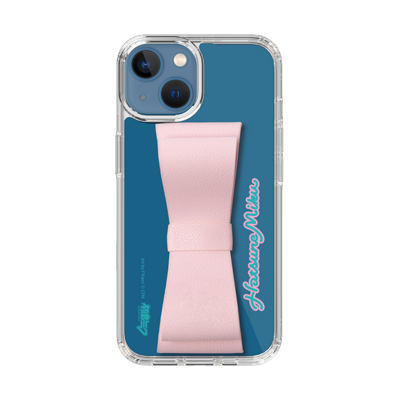 Slim Protection Case - STAND & RING RIBBON Sakura Pink［ HATSUNE MIKU - Ribbon - Logo ］