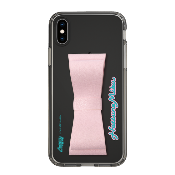 Slim Protection Case - STAND & RING RIBBON Sakura Pink［ HATSUNE MIKU - Ribbon - Logo ］