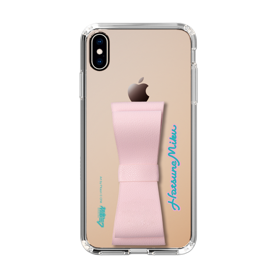 Slim Protection Case - STAND & RING RIBBON Sakura Pink［ HATSUNE MIKU - Ribbon - Logo ］