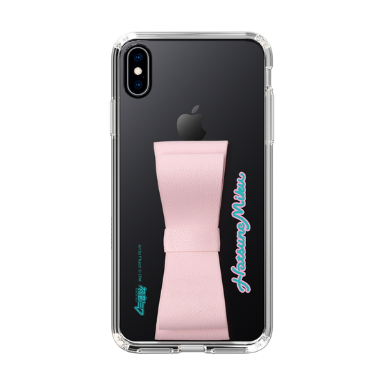 Slim Protection Case - STAND & RING RIBBON Sakura Pink［ HATSUNE MIKU - Ribbon - Logo ］