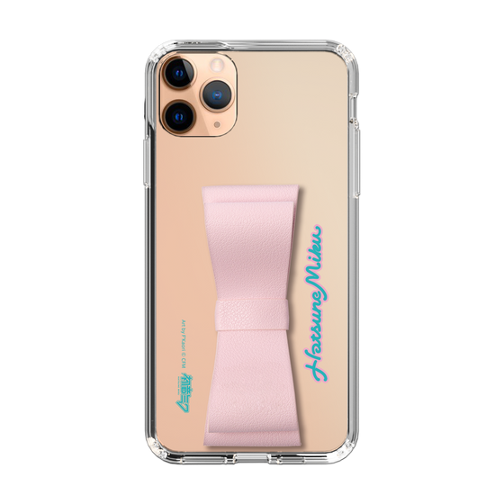 Slim Protection Case - STAND & RING RIBBON Sakura Pink［ HATSUNE MIKU - Ribbon - Logo ］