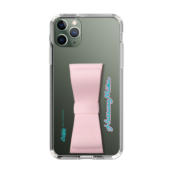 Slim Protection Case - STAND & RING RIBBON Sakura Pink［ HATSUNE MIKU - Ribbon - Logo ］