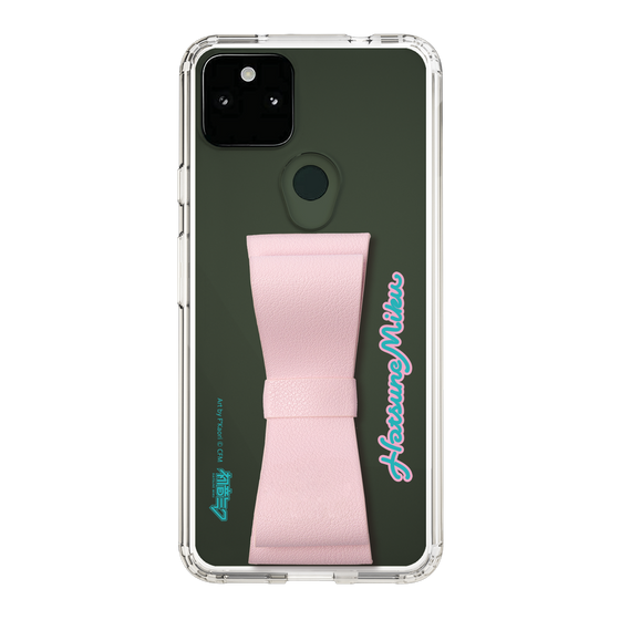Slim Protection Case - STAND & RING RIBBON Sakura Pink［ HATSUNE MIKU - Ribbon - Logo ］