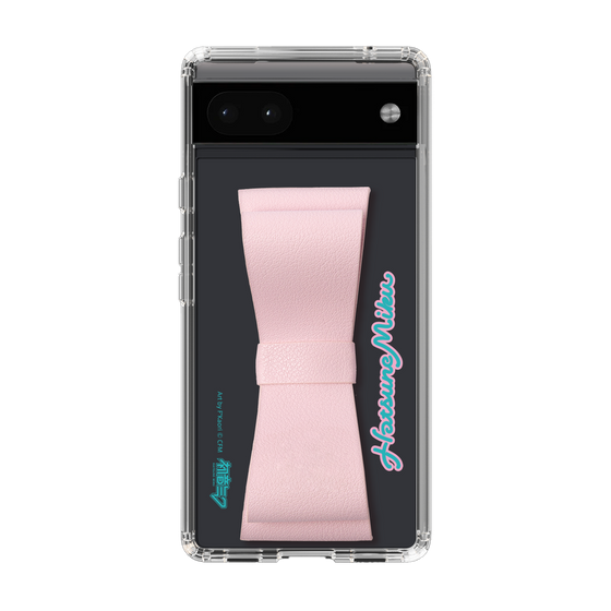 Slim Protection Case - STAND & RING RIBBON Sakura Pink［ HATSUNE MIKU - Ribbon - Logo ］
