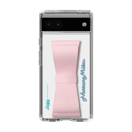 Slim Protection Case - STAND & RING RIBBON Sakura Pink［ HATSUNE MIKU - Ribbon - Logo ］