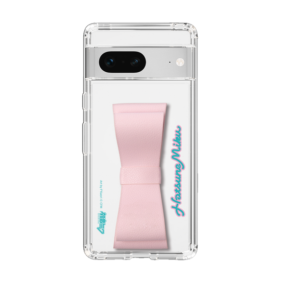 Slim Protection Case - STAND & RING RIBBON Sakura Pink［ HATSUNE MIKU - Ribbon - Logo ］