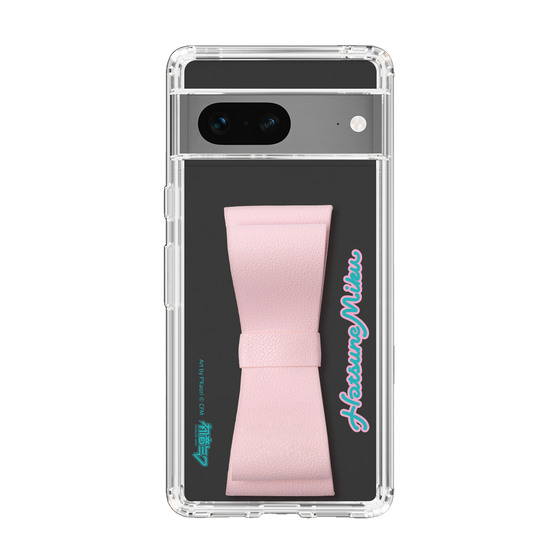 Slim Protection Case - STAND & RING RIBBON Sakura Pink［ HATSUNE MIKU - Ribbon - Logo ］