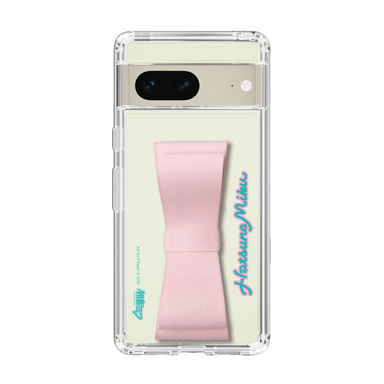 Slim Protection Case - STAND & RING RIBBON Sakura Pink［ HATSUNE MIKU - Ribbon - Logo ］