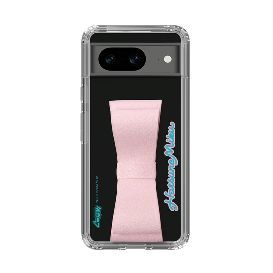 Slim Protection Case - STAND & RING RIBBON Sakura Pink［ HATSUNE MIKU - Ribbon - Logo ］