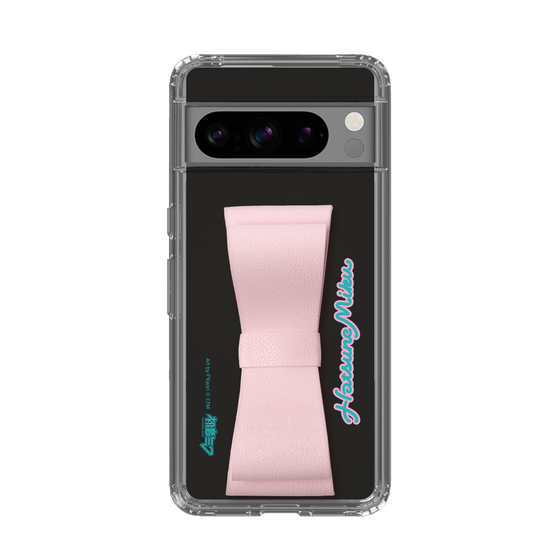 Slim Protection Case - STAND & RING RIBBON Sakura Pink［ HATSUNE MIKU - Ribbon - Logo ］