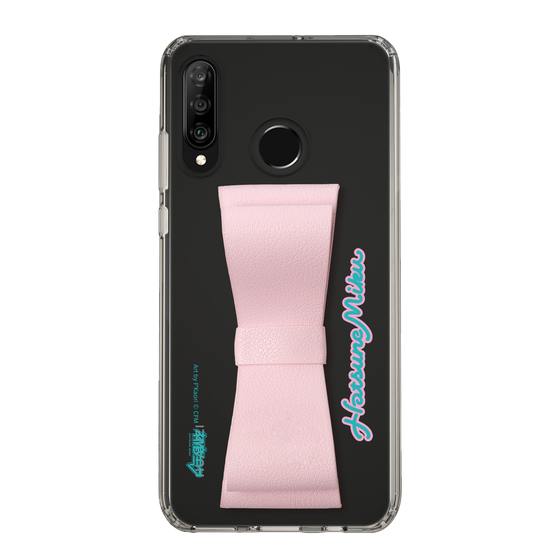 Slim Protection Case - STAND & RING RIBBON Sakura Pink［ HATSUNE MIKU - Ribbon - Logo ］
