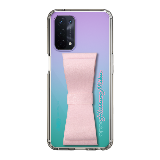 Slim Protection Case - STAND & RING RIBBON Sakura Pink［ HATSUNE MIKU - Ribbon - Logo ］