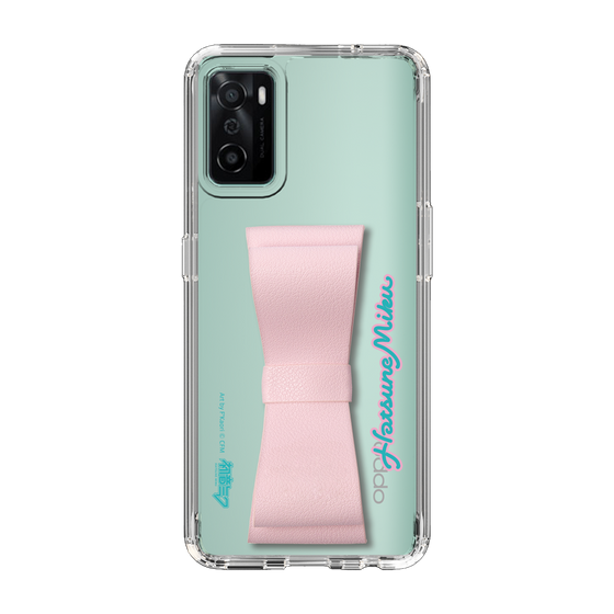 Slim Protection Case - STAND & RING RIBBON Sakura Pink［ HATSUNE MIKU - Ribbon - Logo ］