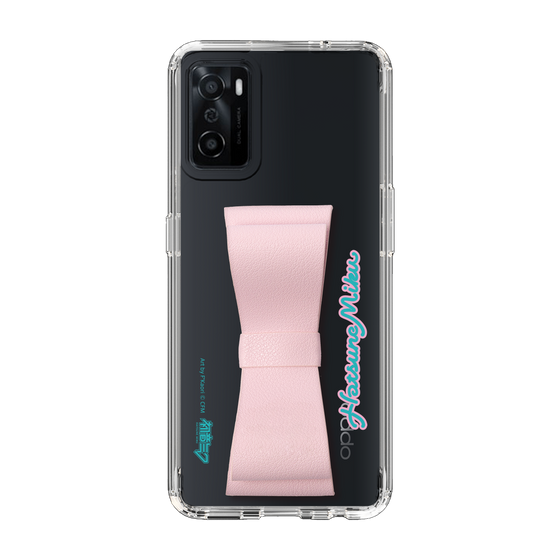 Slim Protection Case - STAND & RING RIBBON Sakura Pink［ HATSUNE MIKU - Ribbon - Logo ］