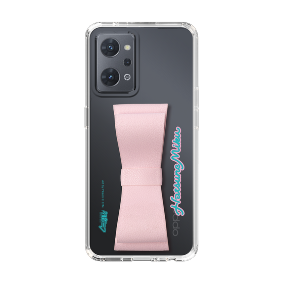 Slim Protection Case - STAND & RING RIBBON Sakura Pink［ HATSUNE MIKU - Ribbon - Logo ］
