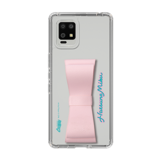 Slim Protection Case - STAND & RING RIBBON Sakura Pink［ HATSUNE MIKU - Ribbon - Logo ］