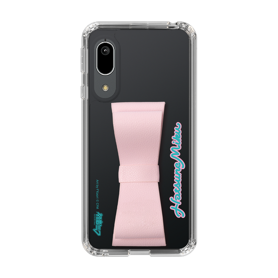Slim Protection Case - STAND & RING RIBBON Sakura Pink［ HATSUNE MIKU - Ribbon - Logo ］