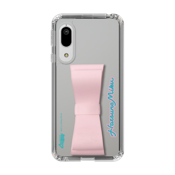 Slim Protection Case - STAND & RING RIBBON Sakura Pink［ HATSUNE MIKU - Ribbon - Logo ］
