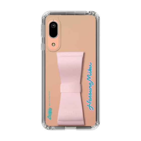 Slim Protection Case - STAND & RING RIBBON Sakura Pink［ HATSUNE MIKU - Ribbon - Logo ］