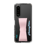 Slim Protection Case - STAND & RING RIBBON Sakura Pink［ HATSUNE MIKU - Ribbon - Logo ］