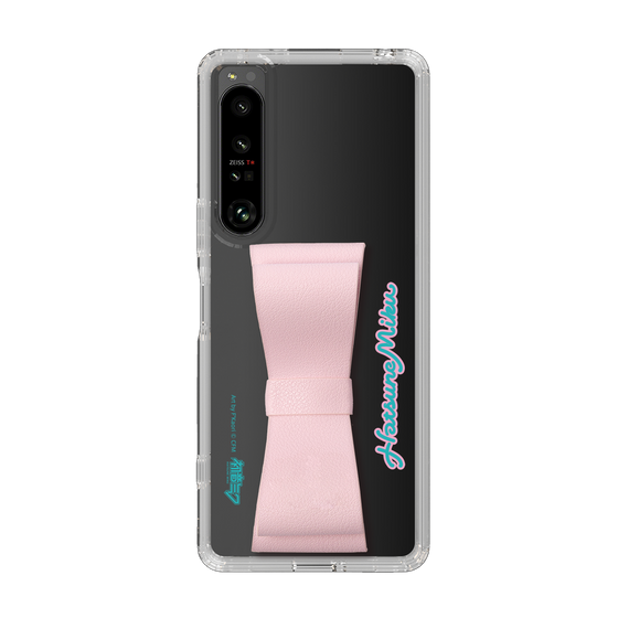 Slim Protection Case - STAND & RING RIBBON Sakura Pink［ HATSUNE MIKU - Ribbon - Logo ］