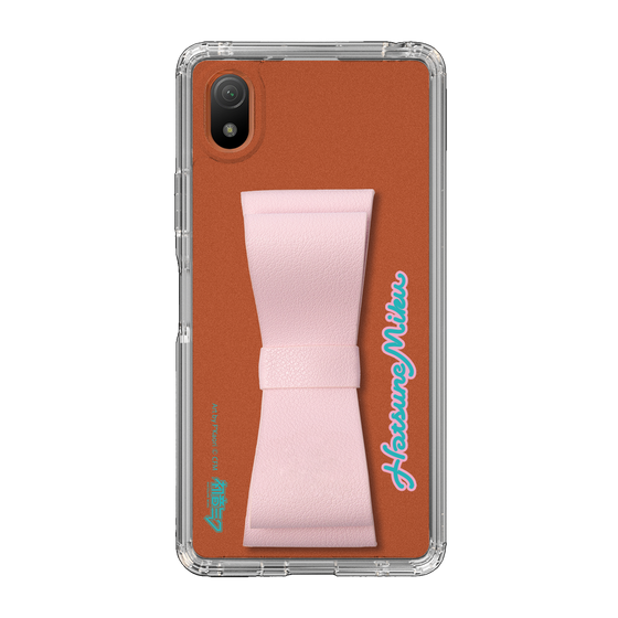 Slim Protection Case - STAND & RING RIBBON Sakura Pink［ HATSUNE MIKU - Ribbon - Logo ］
