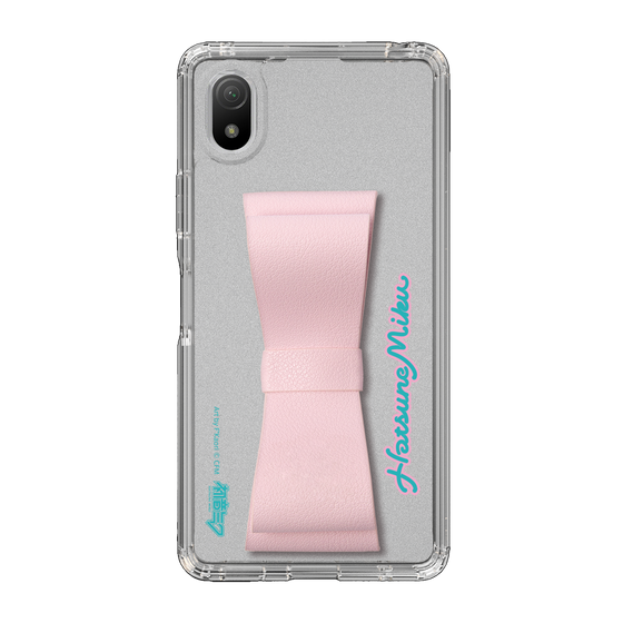 Slim Protection Case - STAND & RING RIBBON Sakura Pink［ HATSUNE MIKU - Ribbon - Logo ］