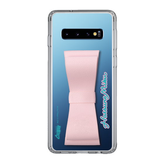 Slim Protection Case - STAND & RING RIBBON Sakura Pink［ HATSUNE MIKU - Ribbon - Logo ］