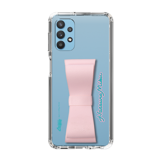 Slim Protection Case - STAND & RING RIBBON Sakura Pink［ HATSUNE MIKU - Ribbon - Logo ］