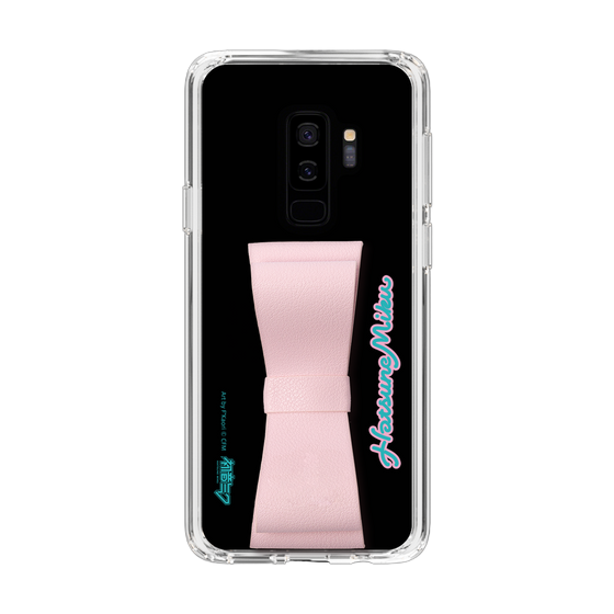 Slim Protection Case - STAND & RING RIBBON Sakura Pink［ HATSUNE MIKU - Ribbon - Logo ］