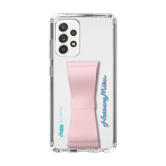 Slim Protection Case - STAND & RING RIBBON Sakura Pink［ HATSUNE MIKU - Ribbon - Logo ］