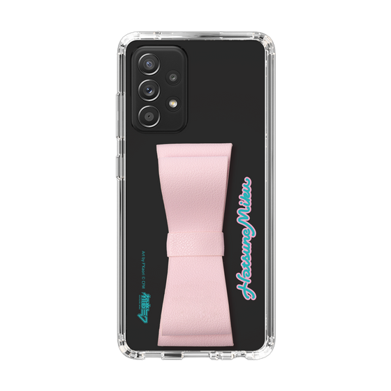 Slim Protection Case - STAND & RING RIBBON Sakura Pink［ HATSUNE MIKU - Ribbon - Logo ］