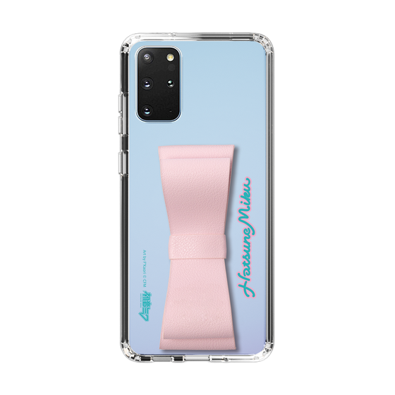 Slim Protection Case - STAND & RING RIBBON Sakura Pink［ HATSUNE MIKU - Ribbon - Logo ］